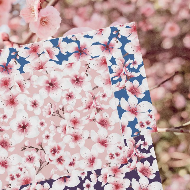 Hoja De Papel De Regalo Patrón floral de cerezo japonés (Subido por el creador)