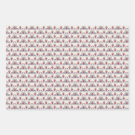 Hoja De Papel De Regalo Patrón Floral Folclórico Húngaro