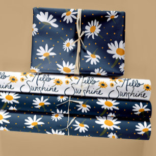 Hoja De Papel De Regalo Patrón Floral Hola Sunshine Floral