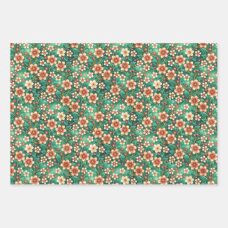 Hoja De Papel De Regalo Patrón floral indio