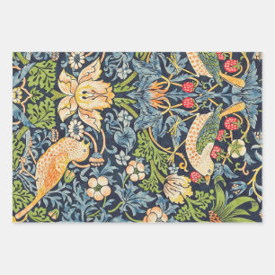 Hoja De Papel De Regalo Patrón floral William Morris Strawberry Thef