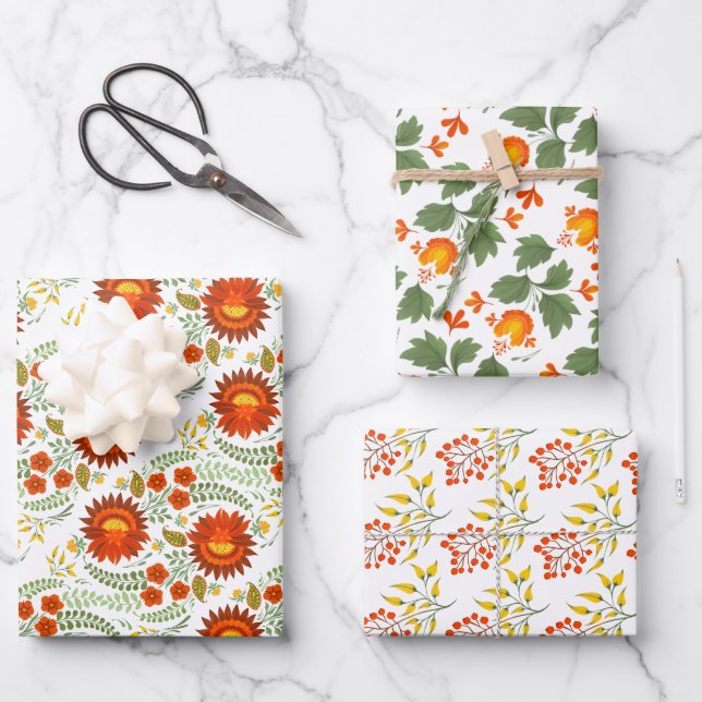 Hoja De Papel De Regalo Patrón folclórico ucraniano. Ucrania (Anverso)