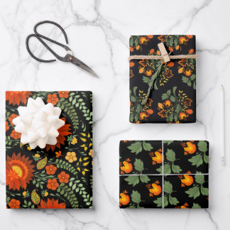 Hoja De Papel De Regalo Patrón folclórico ucraniano. Ucrania