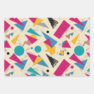 Hoja De Papel De Regalo Patrón geométrico 80