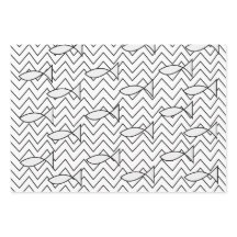 Patrón geométrico de la banda de cheurón de peces