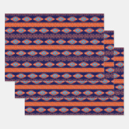 Hoja De Papel De Regalo Patrón geométrico étnico suroeste