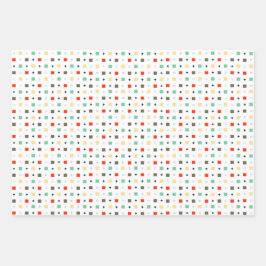 Hoja De Papel De Regalo Patrón geométrico simple y colorido elegante moder