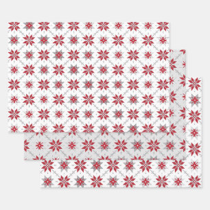 Hoja De Papel De Regalo Patrón geométrico V del SUN letón matutino