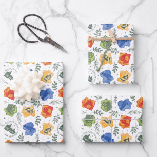 Hoja De Papel De Regalo Patrón Hogares Magical Herbology HOGWARTS™