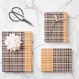 Hoja De Papel De Regalo Patrón mínimo 70 de tejidos modernos de mediados d