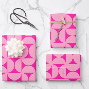 Hoja De Papel De Regalo Patrón moderno de mediados del siglo XX