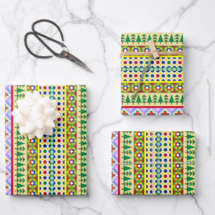 Hoja De Papel De Regalo Patrón Motif de navidades