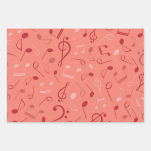 Hoja De Papel De Regalo Patrón musical