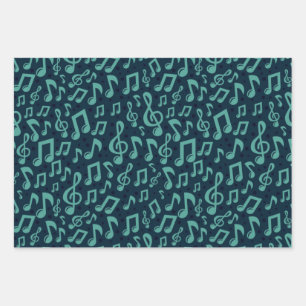 Hoja De Papel De Regalo Patrón musical