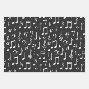 Hoja De Papel De Regalo Patrón musical