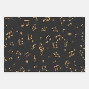 Hoja De Papel De Regalo Patrón musical