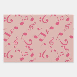 Hoja De Papel De Regalo Patrón musical