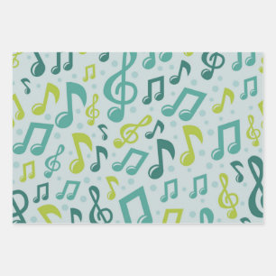 Hoja De Papel De Regalo Patrón musical