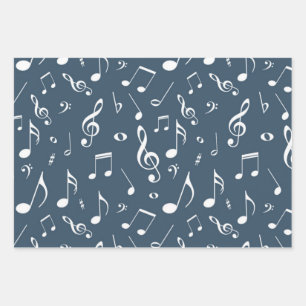 Hoja De Papel De Regalo Patrón musical