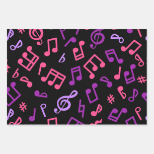 Hoja De Papel De Regalo Patrón musical