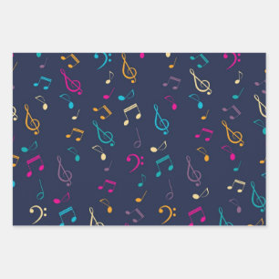 Hoja De Papel De Regalo Patrón musical