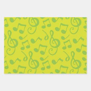 Hoja De Papel De Regalo Patrón musical