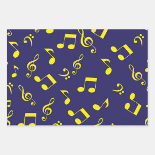 Hoja De Papel De Regalo Patrón musical
