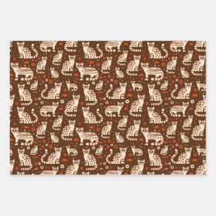 Hoja De Papel De Regalo Patrón Ocelot
