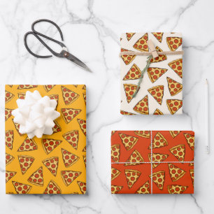 Hoja De Papel De Regalo Patrón Pepperoni Pizza