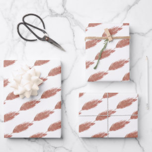 Hoja De Papel De Regalo Patrón pintado a mano de Pampas acuarela