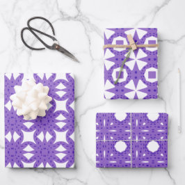 Hoja De Papel De Regalo Patrón Purplen