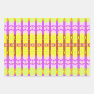 Hoja De Papel De Regalo Patrón rococo amarillo
