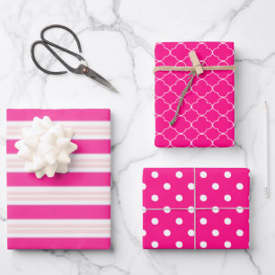 Hoja De Papel De Regalo Patrón rosa