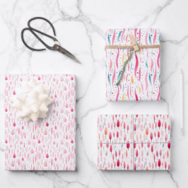 Hoja De Papel De Regalo Patrón rosa suave