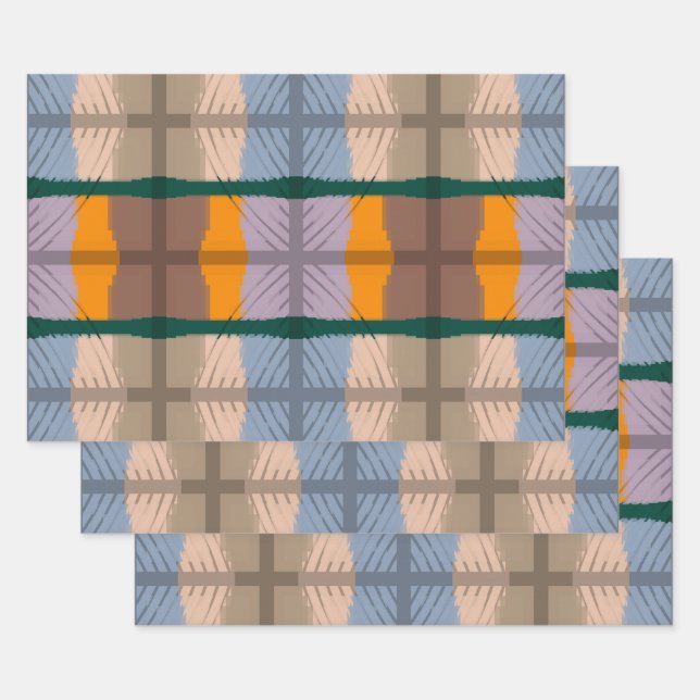 Hoja De Papel De Regalo Patrón Sensacional Espejado apilable (Set)