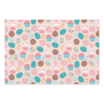 Patrón temático de Pascua Abundantes Huevos y Poll