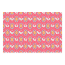 Patrón Temático De Pascua Huevos Y Flores