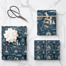 Patrón temático Nautical Ship and Ocean No3