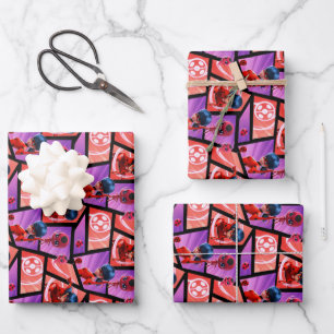 Hoja De Papel De Regalo Patrón Tikki y Ladybug