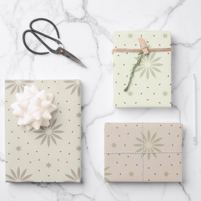 Hoja De Papel De Regalo Patronado (Anverso)
