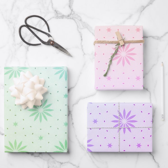 Hoja De Papel De Regalo Patronado (Anverso)