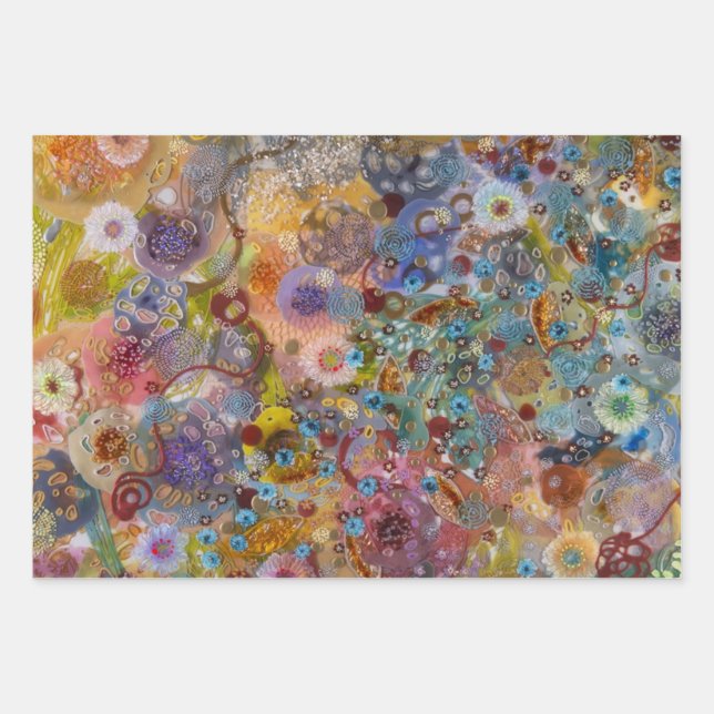 Hoja De Papel De Regalo Patrones abstractos (Anverso)