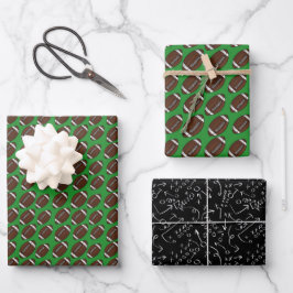 Hoja De Papel De Regalo Patrones de fútbol