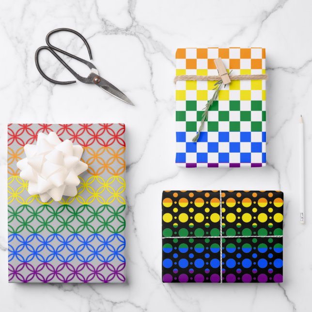Hoja De Papel De Regalo Patrones de orgullo (Anverso)