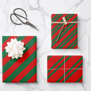 Hoja De Papel De Regalo Patrones de rayas diagonales múltiples DIY colores