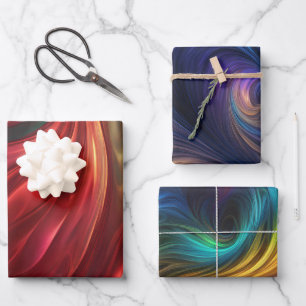 Hoja De Papel De Regalo Patrones de Swirl irlandeses coloridos