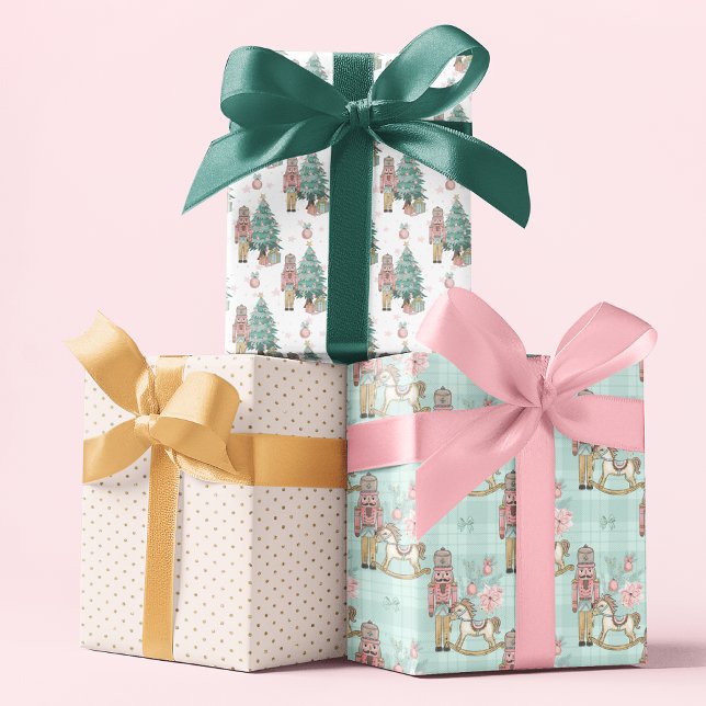 Hoja De Papel De Regalo Patrones festivos de los navidades Blue Nutcracker (Subido por el creador)