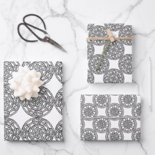 Hoja De Papel De Regalo Patrones trenzados