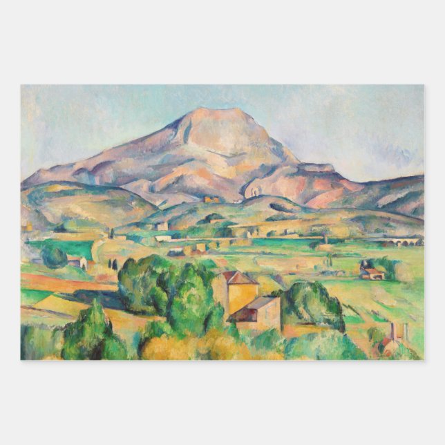 Hoja De Papel De Regalo Paul Cezanne - Mont Sainte-Victoire (Anverso)