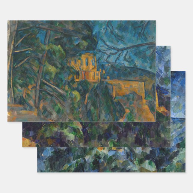 Hoja De Papel De Regalo Paul Cezanne - Selección de Maestros del Chateau N (Set)